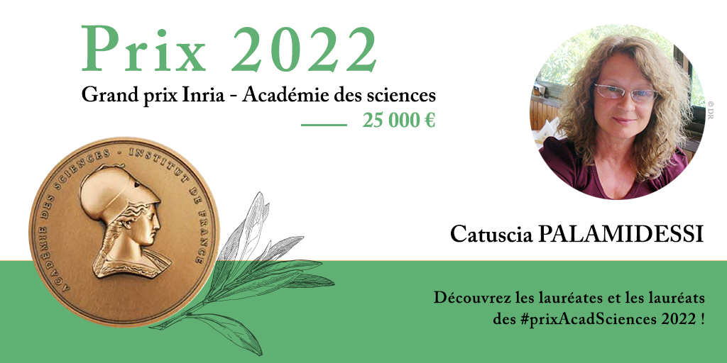 Catuscia PALAMIDESSI, Grand prix Inria - Académie des sciences