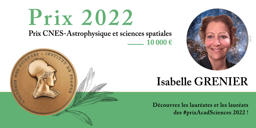 Isabelle GRENIER, Prix CNES-Astrophysique et sciences spatiales
