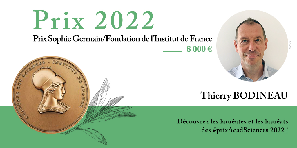 Thierry BODINEAU, Prix Sophie Germain - Fondation de l'Institut de France