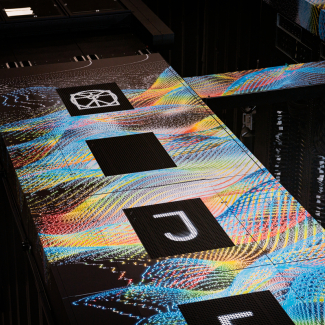 Détail des racks de calcul de la quatrième extension du supercalculateur Jean Zay © Cyril FRESILLON  IDRIS  CNRS Images
