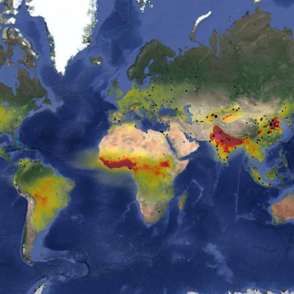 Carte des émissions d'ammoniac 