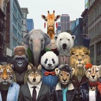 Animaux dessinés en style humain